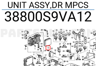 Honda 38800S9VA12 UNIT ASSY,DR MPCS