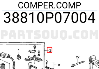 Honda 38810P07004 COMPER.COMP