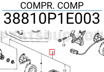 Honda 38810P1E003 COMPR. COMP