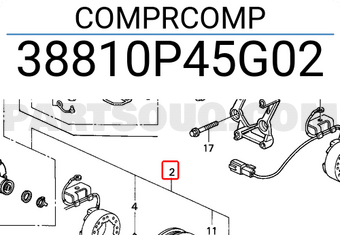 Honda 38810P45G02 COMPRCOMP