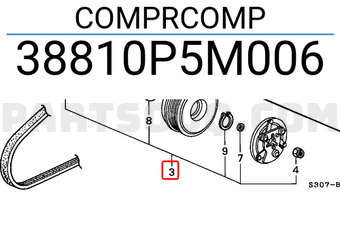 Honda 38810P5M006 COMPRCOMP