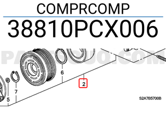 Honda 38810PCX006 COMPRCOMP