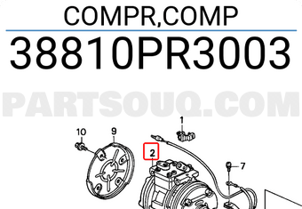 Honda 38810PR3003 COMPR,COMP