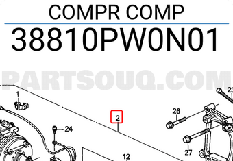 Honda 38810PW0N01 COMPR COMP