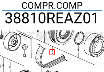 Honda 38810REAZ01 COMPR.COMP