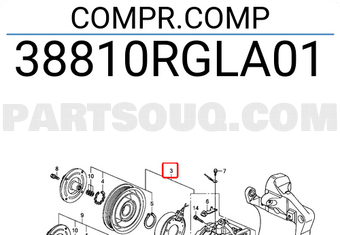 Honda 38810RGLA01 COMPR.COMP
