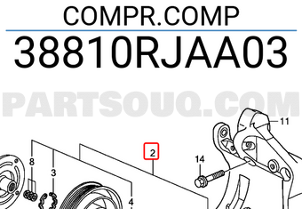 Honda 38810RJAA03 COMPR.COMP