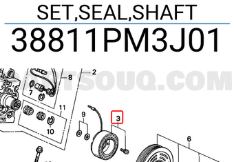 Honda 38811PM3J01 SET,SEAL,SHAFT