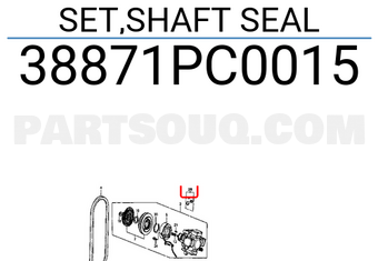 Honda 38871PC0015 SET,SHAFT SEAL