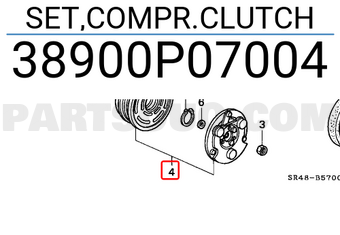 Honda 38900P07004 SET,COMPR.CLUTCH
