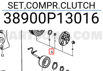 Honda 38900P13016 SET,COMPR.CLUTCH