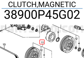 Honda 38900P45G02 CLUTCH,MAGNETIC