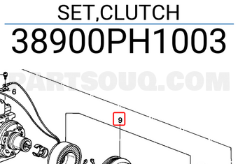 Honda 38900PH1003 SET,CLUTCH