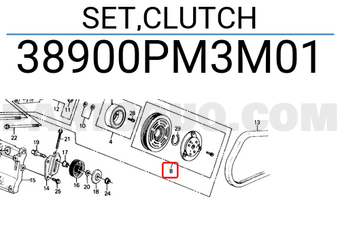 Honda 38900PM3M01 SET,CLUTCH