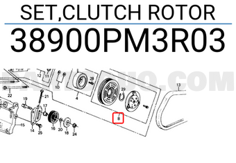 Honda 38900PM3R03 SET,CLUTCH ROTOR