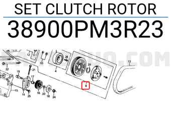 Honda 38900PM3R23 SET CLUTCH ROTOR