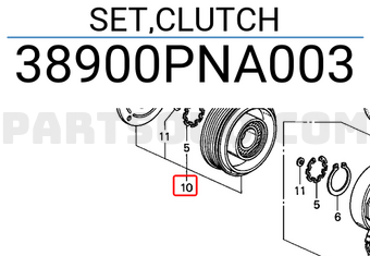 Honda 38900PNA003 SET,CLUTCH