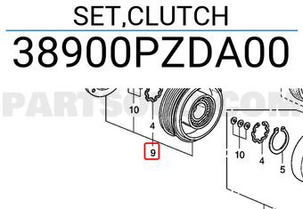 Honda 38900PZDA00 SET,CLUTCH