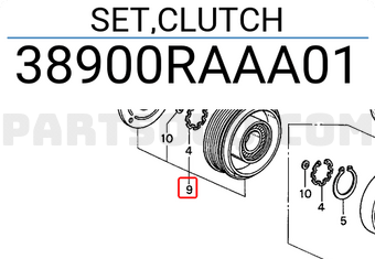 Honda 38900RAAA01 SET,CLUTCH