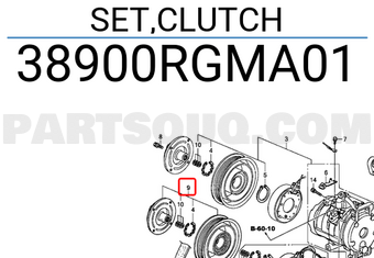 Honda 38900RGMA01 SET,CLUTCH