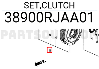 Honda 38900RJAA01 SET,CLUTCH