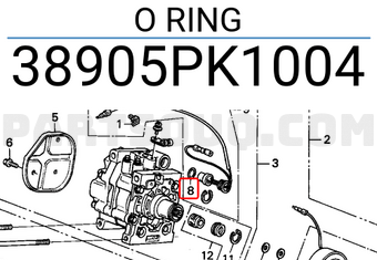 Honda 38905PK1004 O RING