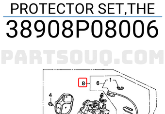 Honda 38908P08006 PROTECTOR SET,THE