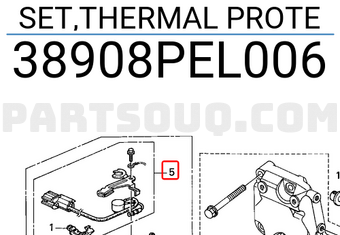 Honda 38908PEL006 SET,THERMAL PROTE