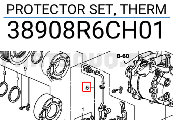 Honda 38908R6CH01 PROTECTOR SET, THERM