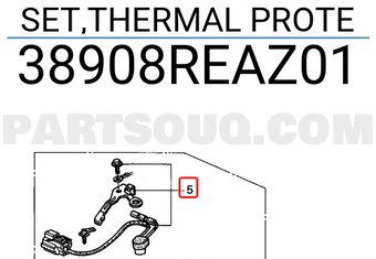 Honda 38908REAZ01 SET,THERMAL PROTE