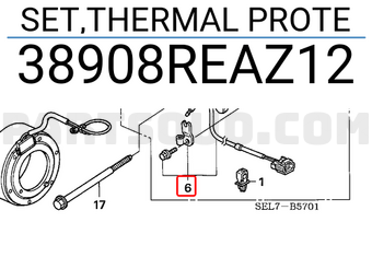 Honda 38908REAZ12 SET,THERMAL PROTE