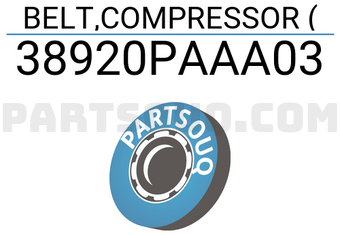 Honda 38920PAAA03 BELT,COMPRESSOR (