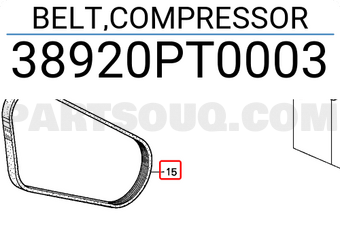 Honda 38920PT0003 BELT,COMPRESSOR