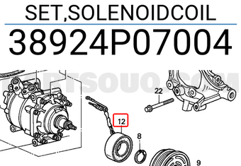 Honda 38924P07004 SET,SOLENOIDCOIL