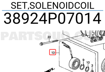 Honda 38924P07014 SET,SOLENOIDCOIL