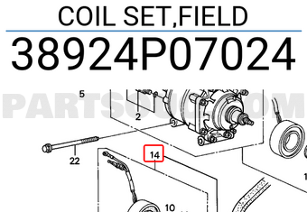 Honda 38924P07024 COIL SET,FIELD