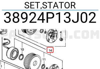 Honda 38924P13J02 SET,STATOR