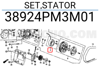 Honda 38924PM3M01 SET,STATOR