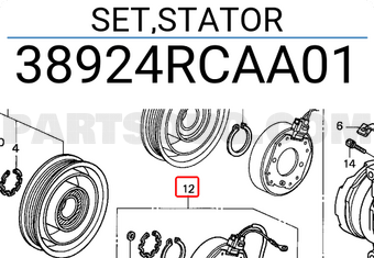 Honda 38924RCAA01 SET,STATOR