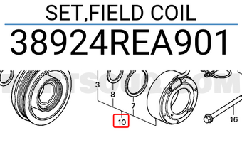 Honda 38924REA901 SET,FIELD COIL