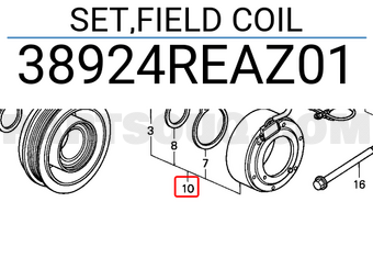 Honda 38924REAZ01 SET,FIELD COIL