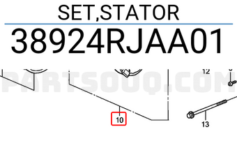 Honda 38924RJAA01 SET,STATOR