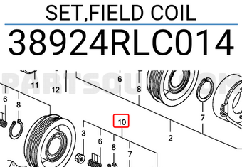 Honda 38924RLC014 SET,FIELD COIL