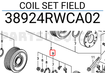 Honda 38924RWCA02 COIL SET FIELD