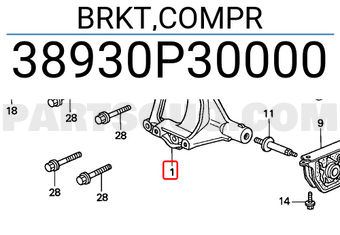 Honda 38930P30000 BRKT,COMPR