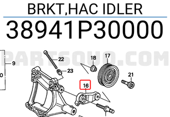 Honda 38941P30000 BRKT,HAC IDLER