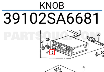 Honda 39102SA6681 KNOB