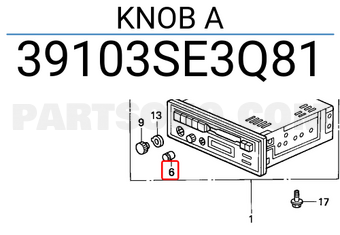 Honda 39103SE3Q81 KNOB A