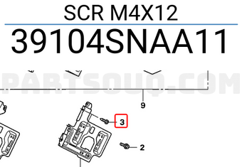 Honda 39104SNAA11 SCR M4X12