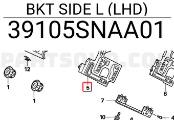 Honda 39105SNAA01 BKT SIDE L (LHD)